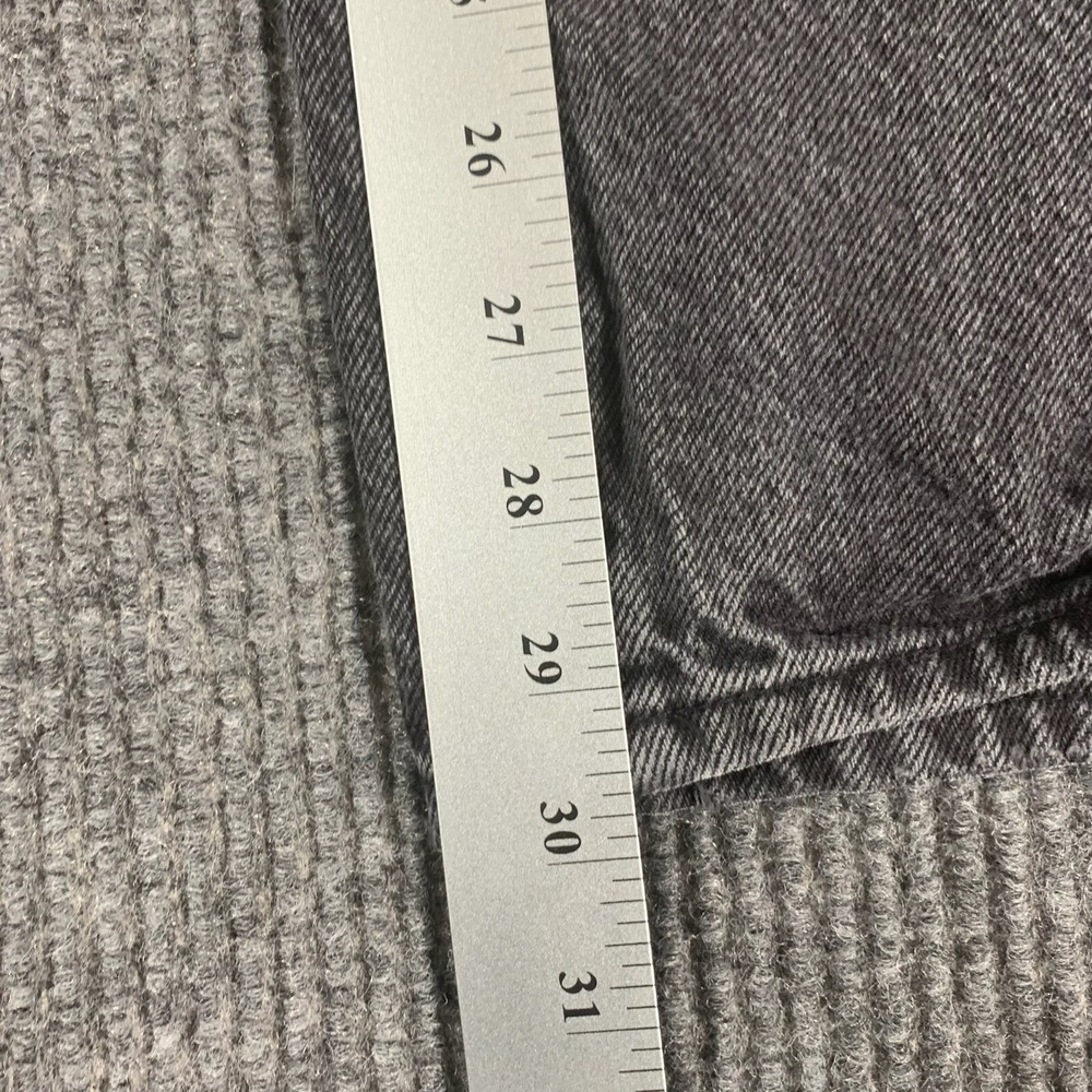 Pacsun Jeans Womens 25  Black Denim Dad Jean Distressed Baggy High‎ Rise 25x30 - Picture 12 of 16